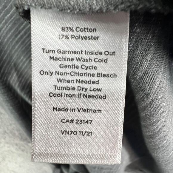 T By Talbots Tie Front T Shirt Dress L Gray Alamedia Stripe Stretch Feminine NEW - Picture 11 of 11